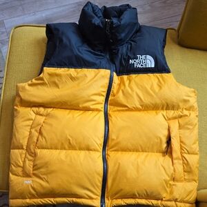 The North Face Black and Yellow Women’s 1996 Retro Nuptse Vest